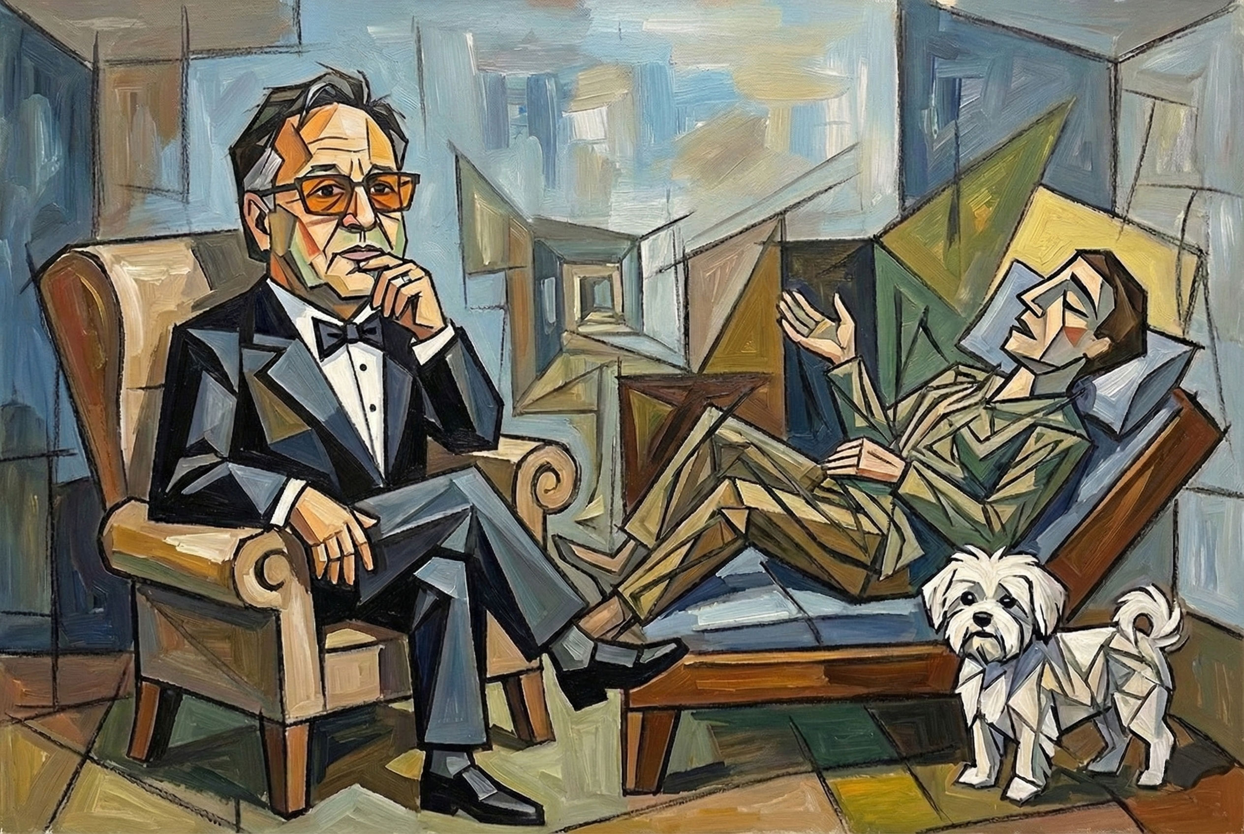 Abstract artistic representation of the mind and body